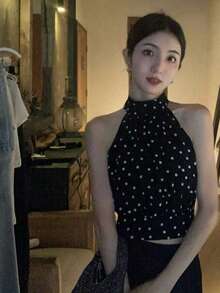 Women Tank Tops & Camis - Black - View 1
