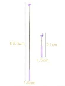 12/6/3/1pc Telescopic Teaching Rods, Accurate Finger Pointing Reading Guidance Tool, Durable ABS+Metal Adjustable Length Non-Slip Handle, Lightweight For Teachers, Kids, Classroom, Homeschool, Back To School Gift, Improves Focus & Prevents Myopia - Multiple Colors and Styles - View 9