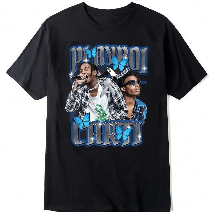 2026 VTG Drake CLUB PARA DISE TOUR Cotton Black S-5XL T-Shirt All Sizes - 返回 2 - 查看 1