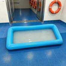 1pc Portable Foldable Pool Foot Wash Basin, 49 Inch, Essential Pool Maintenance Accessory, Designed For Pool Entry, Also Suitable For Outdoor, Camping, Yard, Foot Cleaning And Care, Beach And Pool Foot Washing, Multi-Functional Foldable Foot Basin For Home And Outdoor Use, Convenient Storage And Carrying, Beach Essential, Pool Accessory - Multicolor - View 5