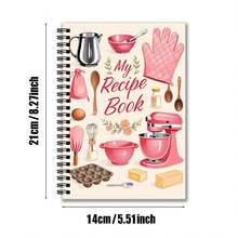A5 Spiral Recipe Notebook, Kitchen Cooking Record Book, My Recipe Notebook - Multicolor - View 9
