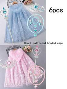1pc Party/Performance Hooded Cloak, Suitable For Birthday, Halloween, Various Parties, Christmas And New Year Stage Shows. (Slight Color Difference May Occur Between Batches) - View 4