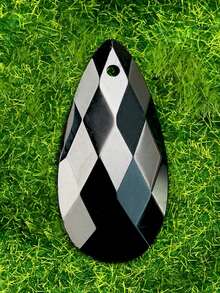 1PC Multi-Faceted Teardrop Natural Stone Pendant, 13 X 26Mm, Energy Healing Crystal, Handmade Creative DIY Earring Necklace Jewelry Accessories - Water Droplet Cut - View 7