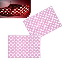 2 PCS Car Rear Tail Light Stickers, Waterproof Heart Pattern Rear Tail Light Tint Film, Self-Adhesive Funny Taillight Cover Trim, Universal Car Decorative Decals For Most Vehicles Pink - Pink - View 8