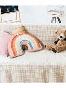 Rainbow Decorative Throw Pillow Gift, Bohemian Style Classroom Reading Corner Pillow, Suitable For Girls - Multicolor - View 6