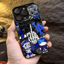 tema gánster azulfunda de teléfono Fundas compatibles con ,Apple,VIVO,OPPO,,, y Honor.Fabricadas en silicona TPU,ofrecen protección contra golpes y caídas.correa para celular - Negro - Ver 4