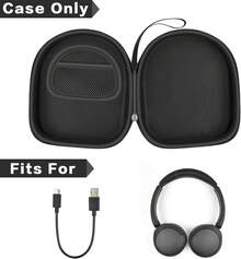 Casmilee Wireless Earphone Case And Carrying Case Compatible With Over-Ear Models, Gray (Box) XMCB - 黑色 - 查看 2