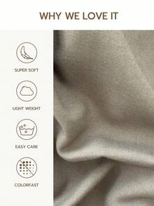 1pc 100% Polyester Solid Color Lace Long Pillowcase, Lightweight And Elegant, Soft As Clouds To The Touch, Suitable For Bedding And Sofa Decor (Pillow Insert Not Included) - Dark Grey - View 3