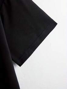 Camiseta deportiva para hombre con estampado de billetes - Negro - Ver 5