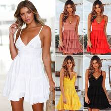 Brick Lane Co. 2026 White Dresses WomenEuropean And American Style Lace Suspender Dress, Popular Women's Clothing - 黃色 - 查看 2