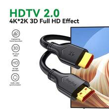 كابل VegGieg 4K HDTV 2.0، كابل عالي السرعة 4K@30Hz للتلفزيون والشاشة والكمبيوتر المحمول - مشاهدة 3