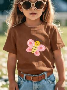 Vestimenta veraniega adorable con variados patrones bonitos ideal para vestir a niñas de todas las tallas - Marrón - Ver 1