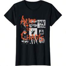 Camiseta con diseño de cuadrícula de álbum - Blanco - Ver 1