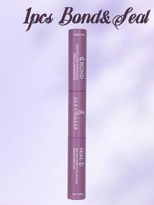 1 pièce Bond And Seal, Bond 5ml et Seal 5ml, Colle à cils à tenue forte, Colle pour grappes de cils 2 en 1 Bond And Seal, Imperméable, Longue tenue, Colle pour grappes de cils à porter toute la journée, Bond And Seal 2 en 1 pour extensions de cils DIY - Prune - Voir 6