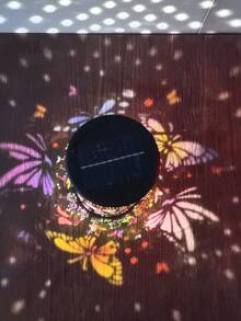 1/2 piezas Farol solar de girasol para exteriores, lámpara colgante de hierro forjado con diseño calado, luz decorativa para jardín, patio, balcón, lámpara paisajística impermeable, luz de ambiente para porche, decoración navideña, de Halloween y fiestas - Multicolor - Ver 5