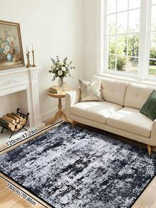 1pc Geometric Modern Living Room Area Rug, Washable Patchwork Indoor Printed Polyester Fiber Rectangular Easy Care Water-Washable Home Rug, Suitable For Living Room, Hallway, Bedside, Sitting Room, Bedroom, Office, Kitchen, Farmhouse Home Decor - Multicolor - View 18