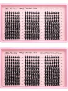 300pcs Lash Clusters Wispy Eyelash Clusters Lashes Natural DIY Lash Extension 10-16mm Cluster Eyelash Extensions D Curl Individual Lashes Cluster Eyelash Lash Extension Manga Cluster Eyelash Extensions Mink Strips Lashes Thick Suitable,Cosplay Mink Fake Eyelashes Makeup Lash Clusters, Eyelash Clusters,Ndividual Eyelashes, Lashes, Fake Lashes - D - View 3