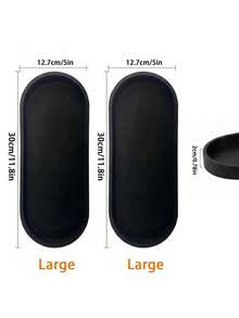 1/2 pièces Plateau de vanité et de salle de bain en silicone - Organisateur de vanité ovale. Convient pour la salle de bain et la vanité, ce plateau peut aider à organiser les parfums, les cosmétiques, les bijoux, les bougies parfumées et les porte-clés, remplissant à la fois des fonctions décoratives et de rangement. - Multicolore - Voir 14