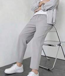 Adidas Summer Quick-Dry Straight Leg Comfortable Versatile Casual Men's Long Pants - Grey - View 2