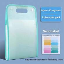 13-Layer Accordion Style File Organizer, Multi-Layer Labeled File Storage Box, Suitable For A4 Size Documents, Ideal For Home And Office Document Organization And Receipt Storage. A Must-Have For School Supplies And Back To School Preparation. - Single Piece - View 8