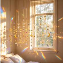 16pcs Crystal Prism Suncatcher Set, Rainbow Maker Hanging Decor, Suitable For Windows, Home, Garden Decoration - Sixteen-piece Suncatcher Set - View 8