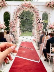 Custom Acrylic Wedding Invitations, Personalized Wedding Invitations. Custom Wedding Invitations, Wedding Invitations, Acrylic Gift Invitations, Acrylic Wedding Signs, And Wedding Invitations With Name, Date And Location. - Multicolor - View 4