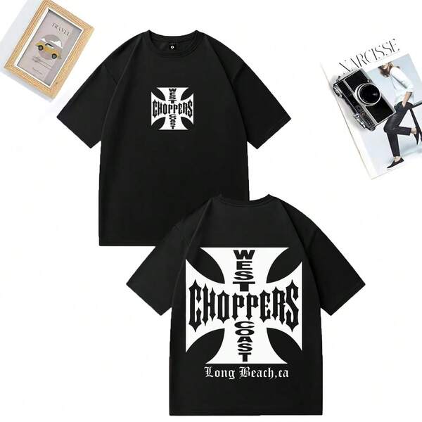 Paul Walker Shirt West Coast Choppers Herren T-Shirt Damen Vintage Lose Oberteile Baumwolle Kurzarm Hip Hop Streetwear Unisex T-Shirts