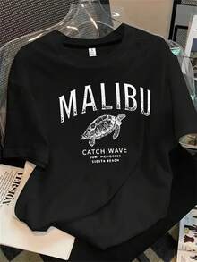 Halloween Graphic T-Shirt - 黑色 - 查看 1
