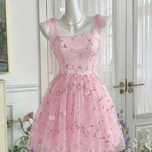 jianchaimaoyi02  MOD Vestido estilo retro con estampado floral rosa y cinturón con lazo - Verde Oscuro - Ver 4