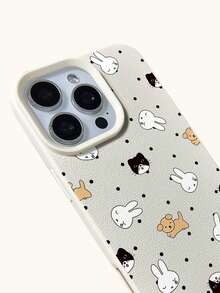 Miniso 1 pièce Étui de téléphone mignon lapin Miffy, léger, antidérapant, durable, choix idéal pour un étui de téléphone d'été. Convient pour un étui de téléphone de style dessin animé et anime, compatible avec IPhone 17, 17Air, 17pro, 17promax, 11, 12, 13, 15, 16pro, 16promax, 14Plus, 15Plus, 16Plus, 15pro, 16promaxXR. Cadeau de vacances parfait pour la famille et les amis - Beige - Voir 8