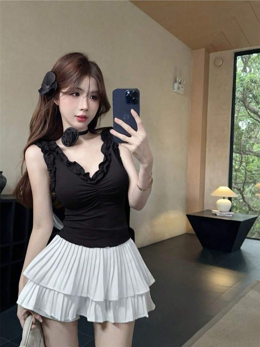 Women Tank Tops & Camis - Black - View 1