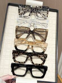 6pcs Black Transparent White Tofu Champagne Black