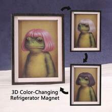 1 buah Magnet Kulkas Kayu Berubah Warna, Magnet Kulkas 3D, Hadiah Lucu, Dekorasi Rumah yang Sempurna! - Satu-Ukuran - View 8