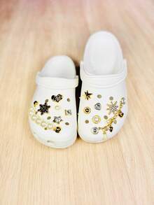 Low Croco Clog Sandal, 100% EVA, With Pendant - Soft And Comfortable. - White - View 2