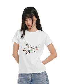 Women T-Shirts - White - View 2