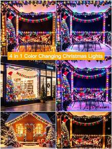 Solar Powered Outdoor String Lights, 4 Modes, Quick Storage, Portable, Perfect For Camping, Yard, Garden, Canopy And More - Solar-powered Colored Lights - View 11