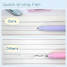 6 Pulpen Gel Warna Lembut, Ujung Halus 0,5mm, Dapat Ditarik - Cepat Kering, Anti Luntur, Pulpen Tinta Gel Berwarna Indah, Cocok untuk Mencatat - MultiWarna - View 9