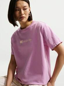 Nike Sportswear 女款寬鬆短袖T恤 IR7876-503 - 粉色 - 查看 3