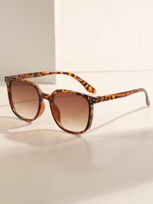 1/5 Pairs Leopard Print Bohemian PC(Polycarbonate) Minimalist Women's Fashion Glasses - Multicolor - View 10