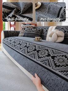 1 buah Sarung Sofa Anti Selip Gaya Bohemian untuk Semua Musim, Bantalan Kursi Jacquard Chenille, Tahan Goresan Hewan Peliharaan dan Dapat Dicuci dengan Mesin, Cocok untuk Dekorasi Rumah dan Perlindungan Sofa - Berbagai gaya - View 2