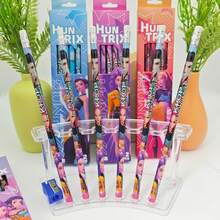 12支裝混款K-Pop偶像2B鉛筆盒裝文具組，精美收藏品，適合派對與送禮，隨機出貨 - 彩色 - 查看 3