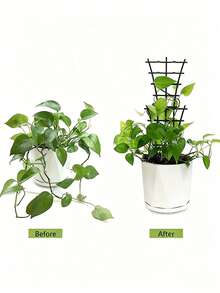 Stackable Plant Trellis, Plastic Climbing Plant Support Lattice, Suitable For Potted Plants, Indoor Climbing Plants, Small Climbing Plants, Reusable Floral Plants, Rear Lattice Hook Growth Accessory, Home And Outdoor Universal - Multicolor - View 7