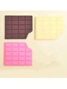 1pc Chocolate Bar Shaped Notebook - Scented, Matte Finish, Square Grid Pages, Creative Mini Notepad For Students, Portable Notebook, Back To School - Multicolor - View 7