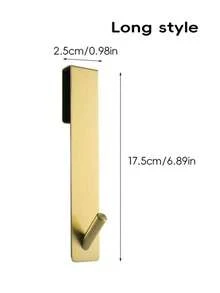 Stainless Steel S-Shaped Towel Rack, Suitable For Glass Door, Bathrobe Hook, Wall Mounted Clothes Rack, Hanger, Hook, Room Decor, Over The Door Hook, Wall Mounted Hook, Wardrobe Storage, Key Hook, Key Rack, Coat Rack, Adhesive Hook, Bathroom Storage, Wall Mounted Hook - Multicolor - View 14