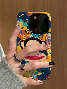 官方授權 Paul Frank 二合一手機殼，全機身防摔保護含鏡頭蓋，大嘴猴音樂系列圖案，新款保護殼適用於 iPhone 13/14/15/16/17 Pro Max - 彩色 - 查看 4