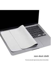 qialeduo 15/16, 15/17 Inch Laptop Keyboard Dust Cloth, High-Density 0.4mm Microfiber Screen Protector, Suitable For Savior/LinkPad Large Screen Laptops, Anti-Scratch Palm Rest Keyboard Liner Cloth - View 5