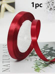 10 PCS~1 PC Pita Pembungkus Kado Warna Polos, Pita Satin 25 Yard, Pita Tipis Tenun Lebar 1cm, Pita Pembungkus Kado, Digunakan untuk Pembungkus Kado, Kue, dan Kerajinan Tangan, Natal, Buket, Kue, Pita, Pembatas Buku, Perlengkapan Pesta, Dekorasi Liburan, Pembungkus Kado - beraneka warna - View 17