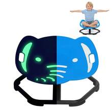 CuisinSmart Spinning Chair For Kids,Glow-In-The-Dark Elephant Sensory Swivel Chair With Handle Design For Training Body Coordination,3+ Years,220LBS Capacity - Blue - View 1