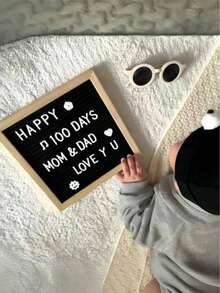 1pc Message Board Design Decorative Craft, DIY Plastic Letter Message Board, Suitable For Home Decor, Birthday Graduation Father's Day Best Gift, Decorative Item, Record Daily Life, Parent-Child Interaction, Wall Photo Frame, Wall Decor, Autumn Home Decor - 1PC - View 8