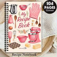 A5 Spiral Recipe Notebook, Kitchen Cooking Record Book, My Recipe Notebook - Multicolor - View 7